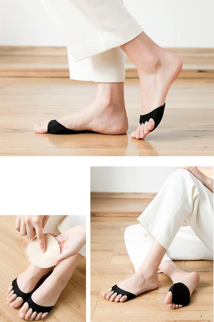 Caudlor Toe Toe Toeless Half Super Half Socks with Toe Inner Socks for Foot Sweat Odor One Size Fits All Socks, Covers, Socks, Socks, Five-Toe Holes,