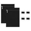 2Pcs Sew In Zipper Pocket Anti Theft Hidded Pocket For Jacket Pants Travel Hiking Sports Wear DIY Craft Security Pockets