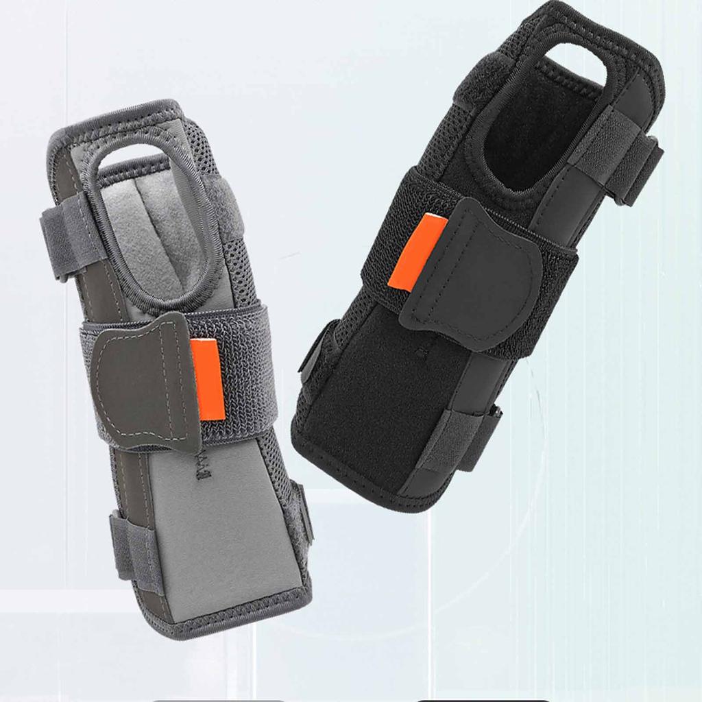 Support Wrist Guard, Pressurized Breathable Sports Hand Protector, Detachable Metal Plate and Adjustable Strap for Hand Safety