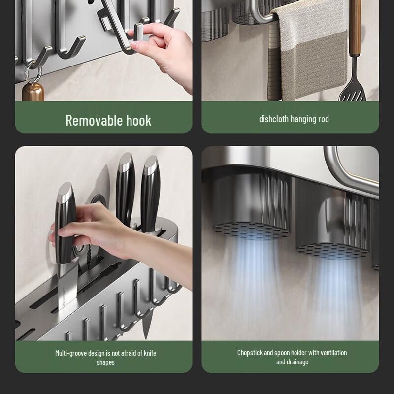 Xuanyong Wall-Mounted Punch-Free Kitchen Knife Holder