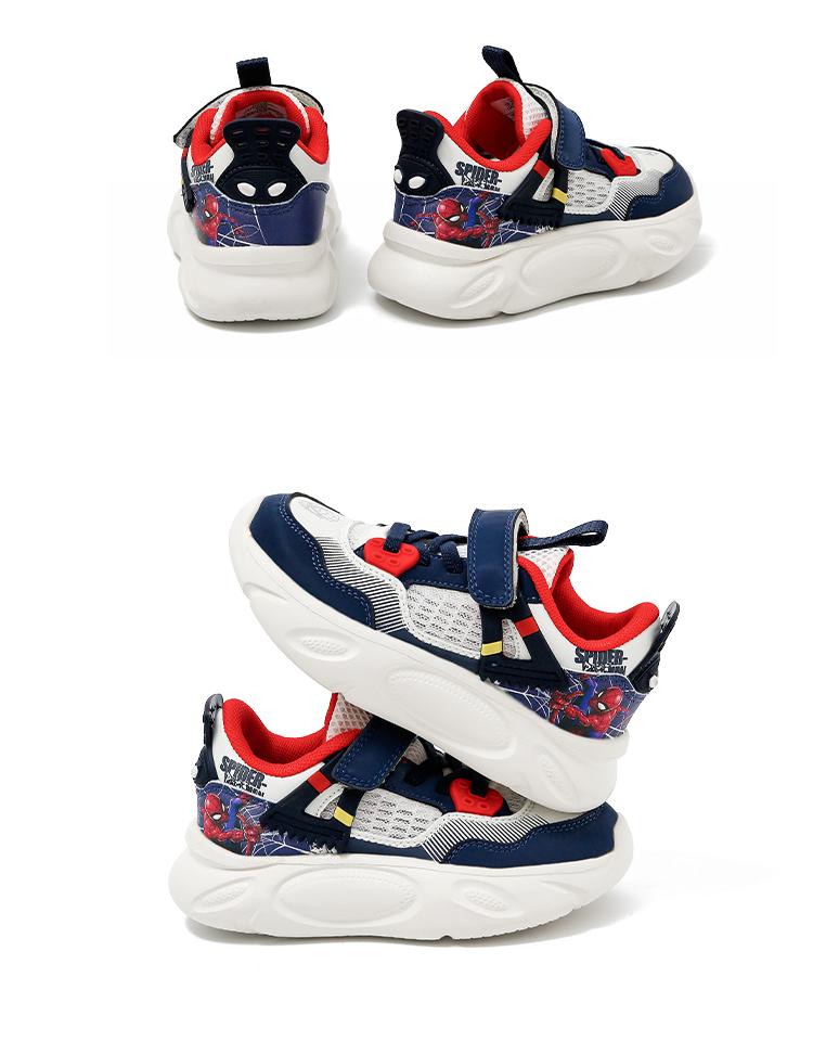 Disney Casual Children's Shoes Spider-Man Summer Mesh Breathable Mid-Size Children's Outdoor Soft-Soled Sports Shoes