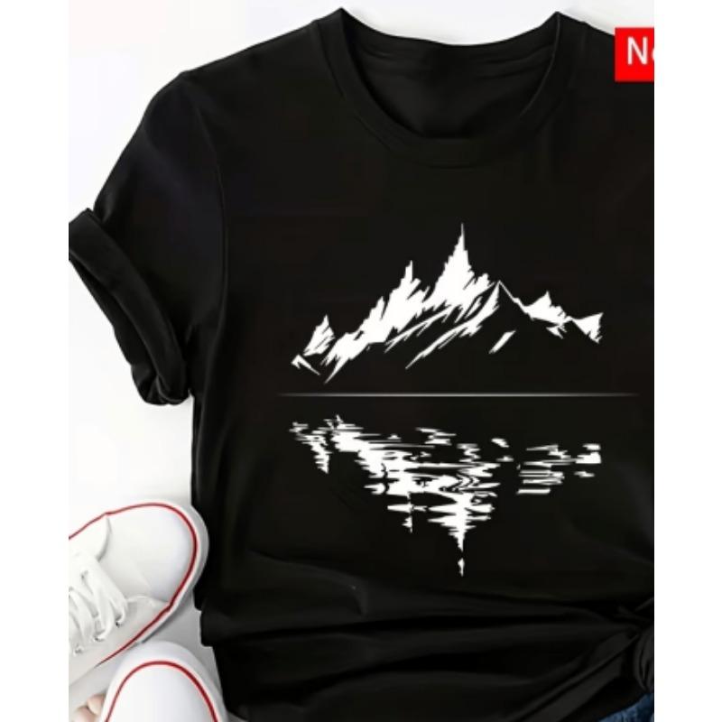 

Men s 3D pattern T-shirt short-sleeved T-shirt 3D printed round neck shirt retro retro casual street XL