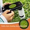 Håndholdt Mikroskop Mini Lommemikroskopsett 60-120x Lab Mikroskop Zoomhjul Justerbart med LED for Barn Pedagogisk
