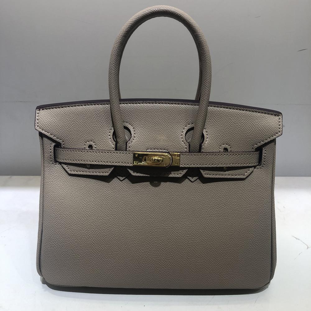 Stil Fasjonabel skinnveske 2025 Ny palmemønstret platinaveske Stor kapasitet Allsidig skulderveske for kvinner