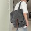Denim Backpack Retro Commuter Large Capacity Travel Backpack