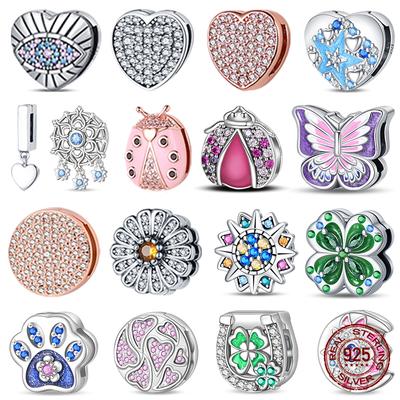 100% Copper Lucky Flat Charms Fit Original Flat Bracelet Diy Jewelry Making For Women Gift