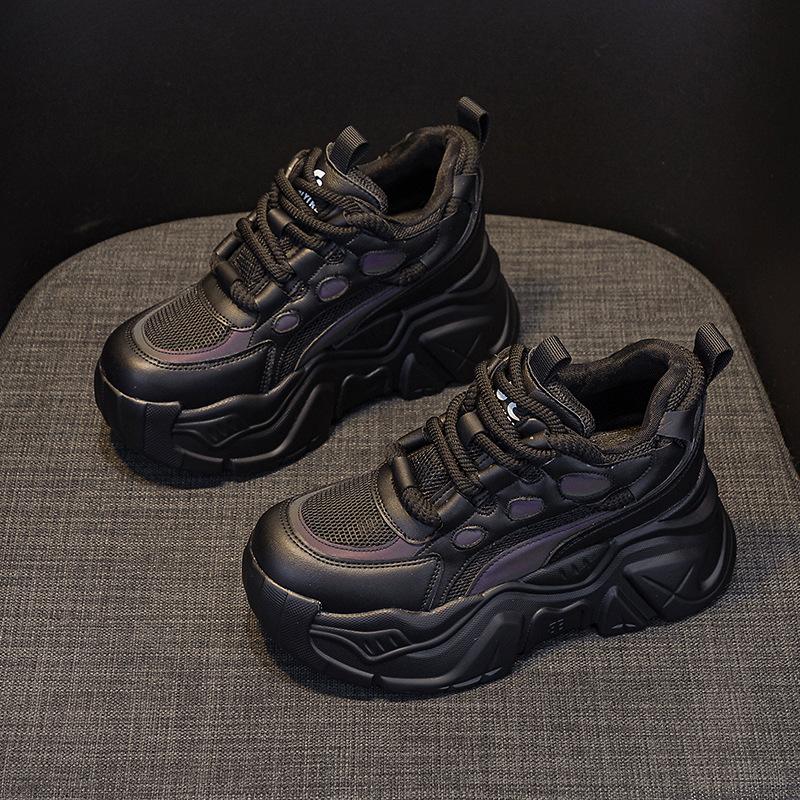 Spring New Inner Height Increase Dad Shoes Women's Casual Fashion Sports Shoes Women's Versatile Trendy Muffin Platform Shoes