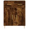Highboard Smoked Oak 69.5 x 34 x 180 cm Particleboard