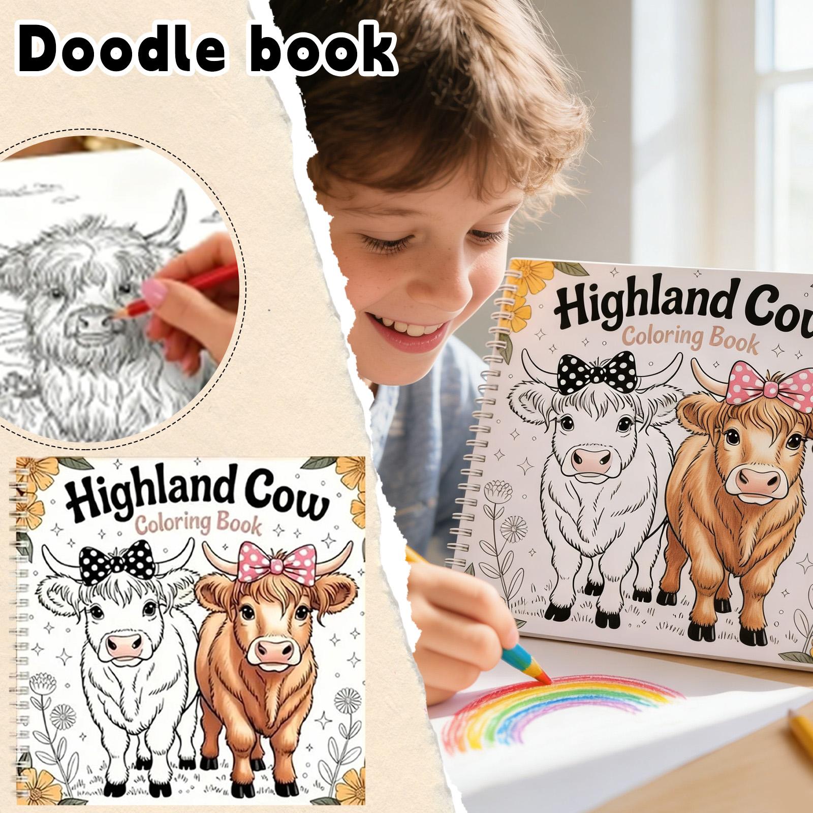 

Cattle Colouring Book, Featuring Over 30 Illustrations, Printed Single Sided To Prevent Ink Bleed-through. Suitable For Adults And Colouring One Size