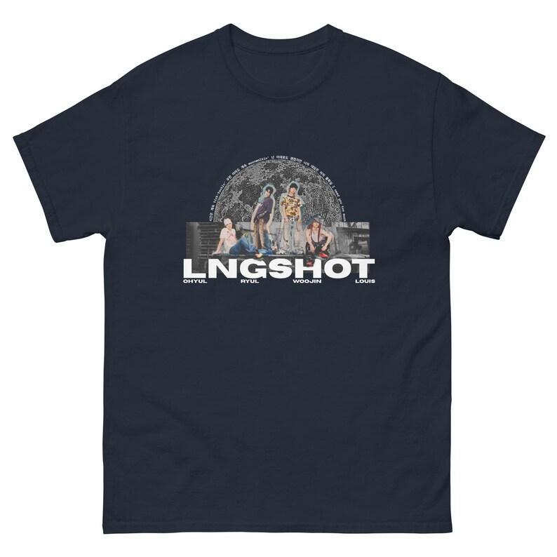 LNGSHOT Moonwalkin Unisex T-shirt _ K-pop Boy Group Fan Merch Fashion Trendy Tee Men Women Vintage Top Hip Hop Streetwear Oversized Tshirt