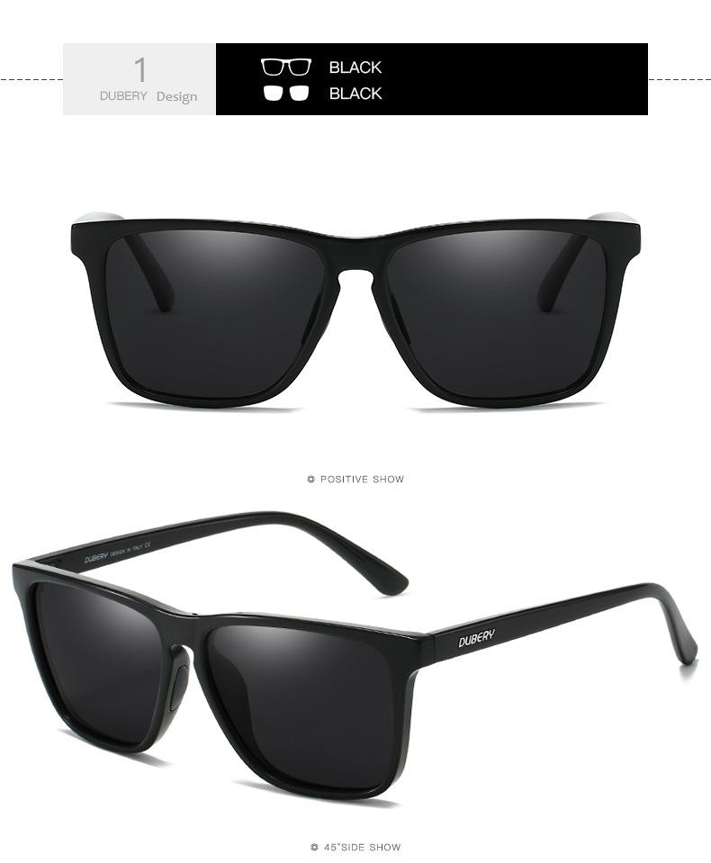 DUBERY Trendy Polarized Sunglasses Men Women Outdoor Activities Fishing Cycling Driving UV400