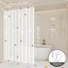 Dreamy Star and Moon Galaxy Shower Curtain, Bathroom Partition Curtain, Starlight That Twinkles Like Broken Diamond
