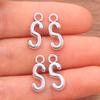 Zinc Alloy Alphabet Charms: 2 Colors, 26 Letter Pendants for Jewelry, Handbag, and Mobile Phone Accessories