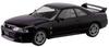 Aoshima Bunka Kyozai Scale Rakupla Snap Kit Nissan R33 Skyline Midnight Purple Plastic Model Kit 1/32 No. 21-MP GT-R Pre-Colored (Automobile)