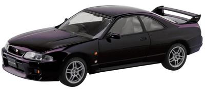 Aoshima Bunka Kyozai 1/32 Scale Rakupla Snap Kit No. 21-MP Nissan R33 Skyline GT-R Midnight Purple Pre-Colored Plastic Model Kit (Automobile)