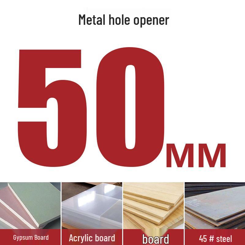 High-Speed Steel Bimetal Hole Puncher for Wood, Stainless Steel, and Plastic.