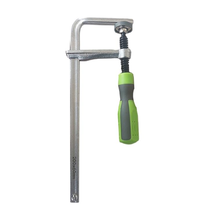 Adjustable Guide Rail Clamps with Plastic Handle Screw Action Arm Clamp for Woodworking Table Track Sawing Rails