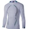 Plus Size Men's Spring Summer Breathable Quick Dry Fitness Training Top Fashion Long Sleeve Sports T-Shirt