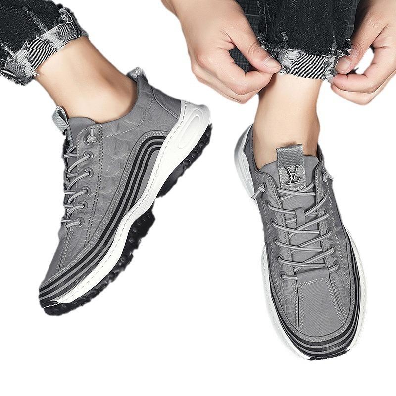 Summer Canvas Men's Shoes Casual Breathable Trend Versatile Men's Sports Fashion Ice Silk Cloth Outdoor Shoes