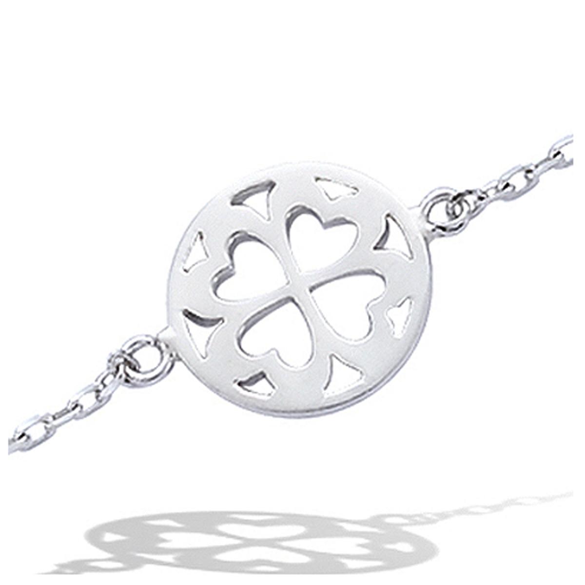 

Les Trésors De Lily [H5460] - Серебряный браслет Клевер серебро (родий) - 12 мм