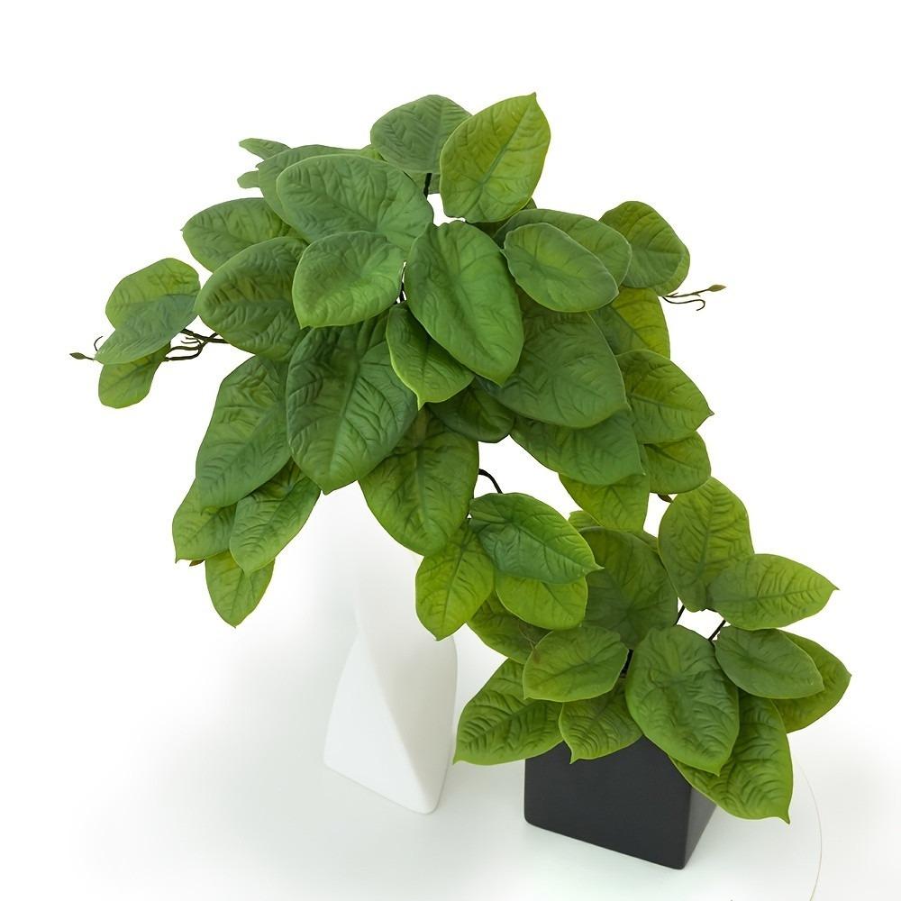 Vibrant Colors Artificial Plants 42 Leaves Simulated Green Plants Fake Tree Leaves Patio
