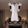 Decorative Ghosts for Halloween Night 3D Honeycomb Paper Flying Ghost Hanging Decoration Party Indoor Ghostly Origami Decorations Outdoor Home Decor,
