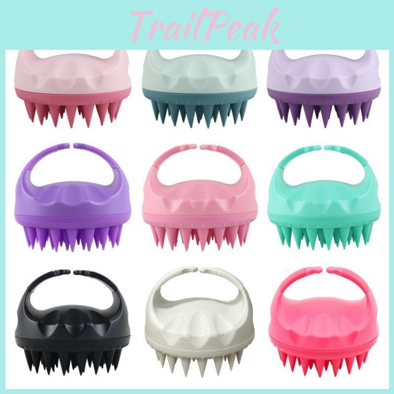 Massage Scalp Wash Hair Silicone Comb Bath Shower Scrubbing Silicone Brush