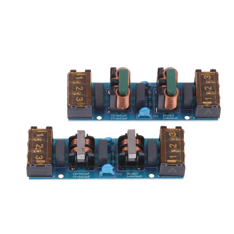 6A 25A Emi Filter Power Filter Board High-Frequency Two-Stage Power Low-Pass Filter Board Emc Audio Amplifier Purifier