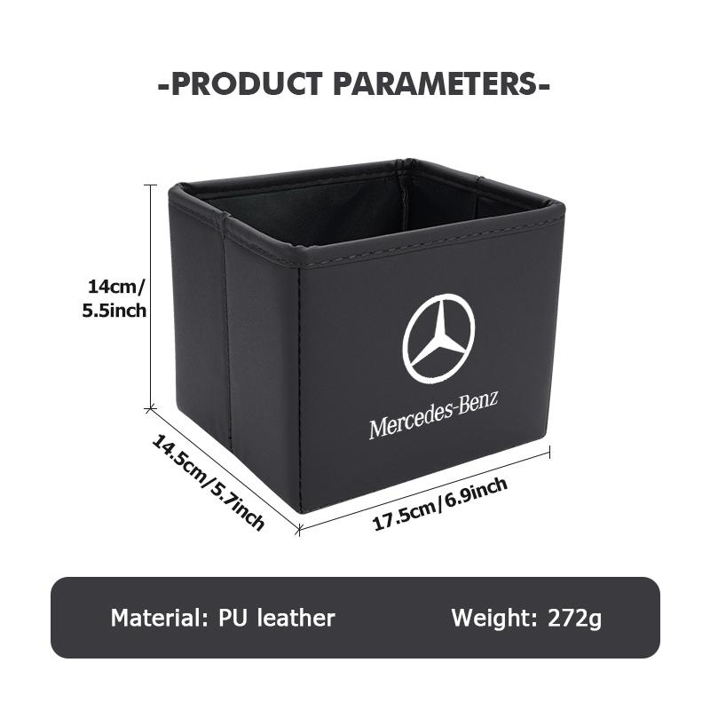 Organizzatore per Auto Chiavi Occhiali Porta Bevande Pattumiera Pieghevole Per Mercedes Benz W202 W212 W126 W140 W168 W177 CLS GLE GLC GLS CLA