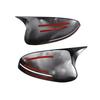 Gloss Black OX Horn Door Side Mirror Cover Guard Cap Fits Kia Optima K5 2011-15