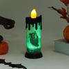 Halloween Decor Electronic Candle With Ghost Hand For Spooky Atmosphere
