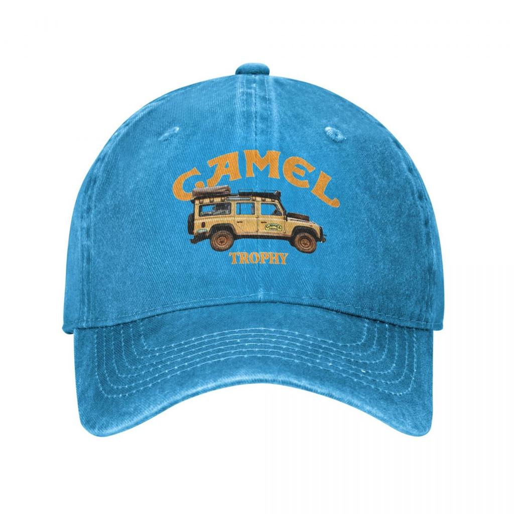 Camel Trophy Logo Wiosna Czapka letnia Unisex Damska czapka z daszkiem z kucykiem Czapka z daszkiem w stylu vintage Denim Outdoor Casual Cztery pory roku