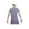 Nike Logo Round Neck Moisture Wicking Casual Short Sleeve T-Shirt Women T-Shirt Dawn-Purple FQ4988-509
