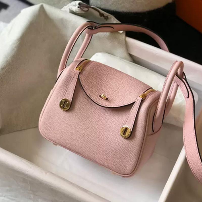 

Мини-сумка Lindy из натуральной кожи - модная сумка через плечо из коровьей кожи Togo