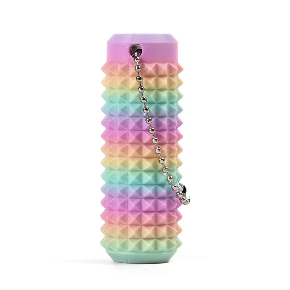 Pain Stimming Fidget Toys Reduce Stress Roller for Adults Spiky Fidget Keychain Anxiety Sensory Toys Novelty Gifts for Friends
