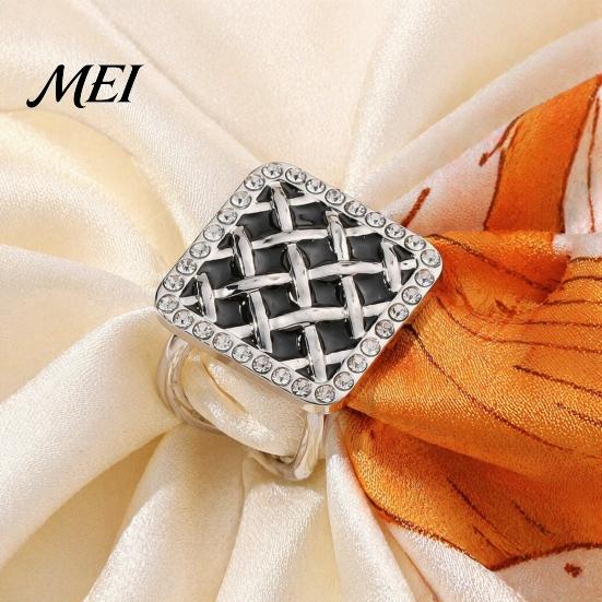 Women Scarf Ring Grid Square Ring, Rhinestone Silk Clip, Decorative Lightweight Slide Elegant Wrap Holder for Neckerchiefs Shirts Shawls Fine