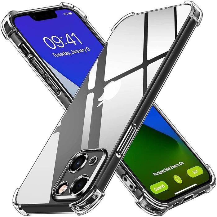 Coque Antichoc - PROSHOP - iPhone 13 - Silicone Gel - Transparent - Coins Renforcés