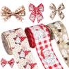 New Imitation Linen Christmas Ribbon 2m Handmade Gift Box Strap DIY Bow Ribbon Christmas Tree Decorations