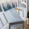 For Living Room Bedroom Space Decoration Chiffon Translucent Voile Kitchen Area Window Opening Drape Drapes - Sunrise Snow Footprints Tulle Curtains