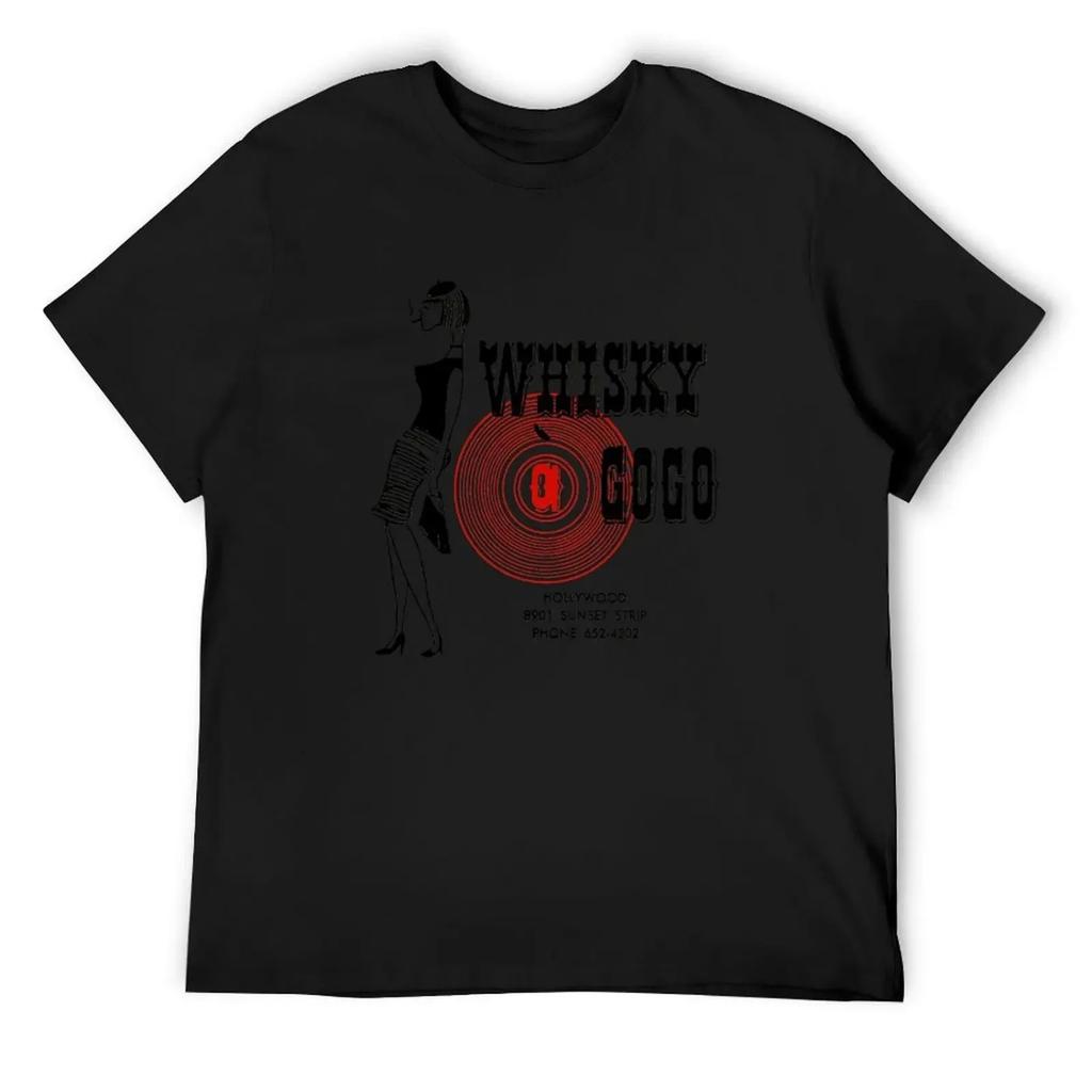 Whisky A Go-Go Vintage Poster Restoration Digital Painting Retro Band Gig Poster T-Shirt graphic t shirts mens clothing