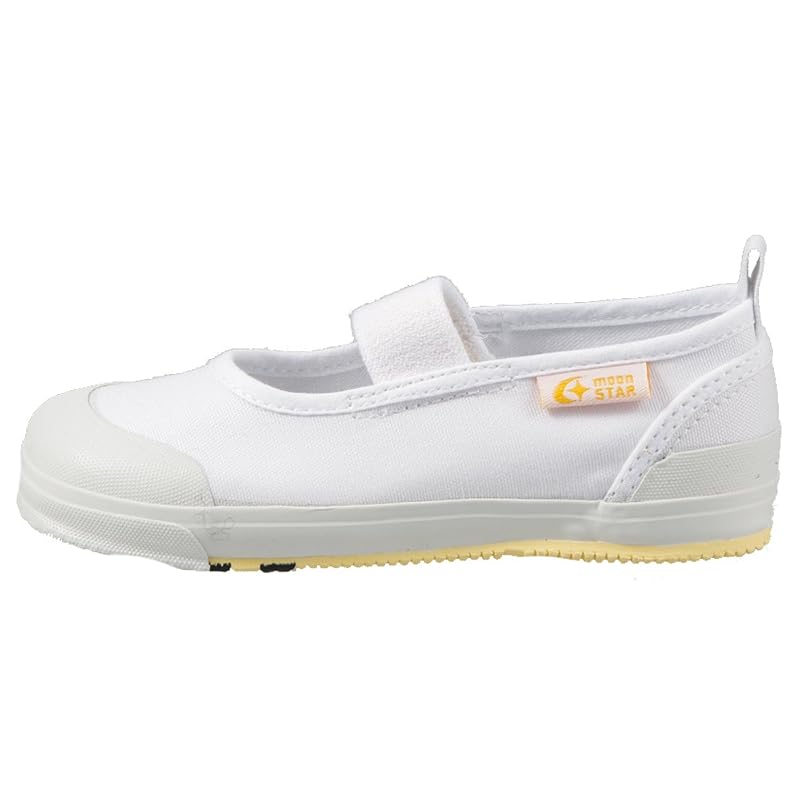 [Carrot] Indoor Shoes CR ST11 Unisex Children's White 17.5 Cm 2E