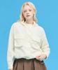 Macky Two-Pocket Hooded Windbreaker Cream