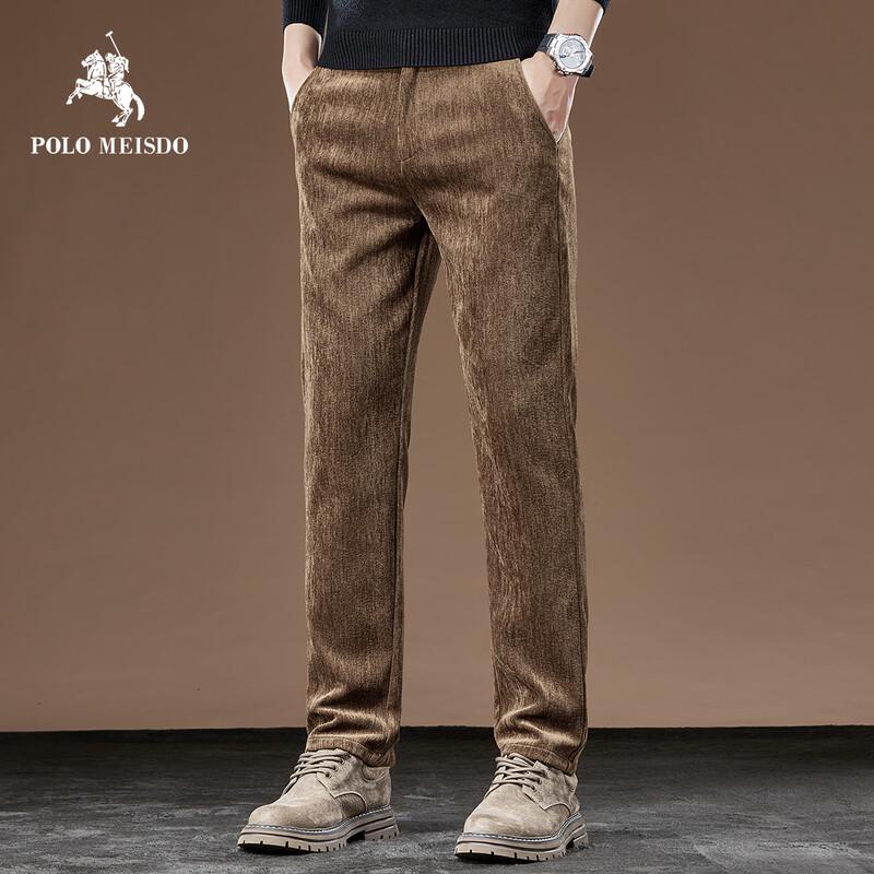 

POLOMEISDO Men s Anti-Wrinkle Straight-Leg Casual Trousers 31