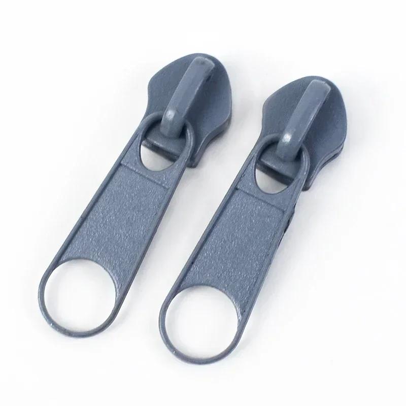 10/20/50Pcs 3#5# Meetee Rainbow Nylon Zipper Slider Backpack Jacket Zips Heads Decorative Zip Puller Repair Kit Sewing Accessory