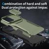 For iPhone 16 Case TPU+PC Phone Protector with Slide Lens Cover