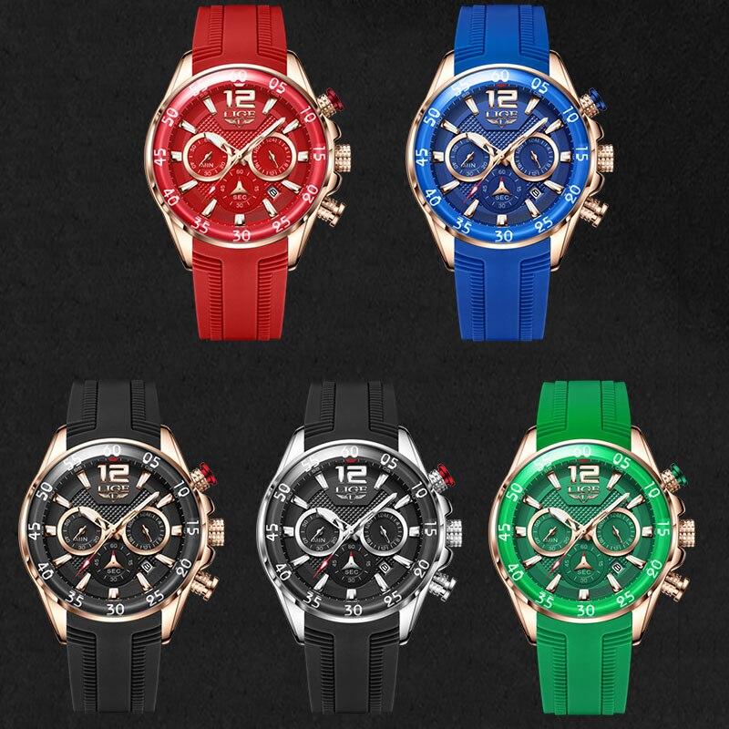 Fashion Men Watches Sport Quartz Watch Man Brand Luxury Wristwatches Chronograph Waterproof Casual Clock Montre Homme