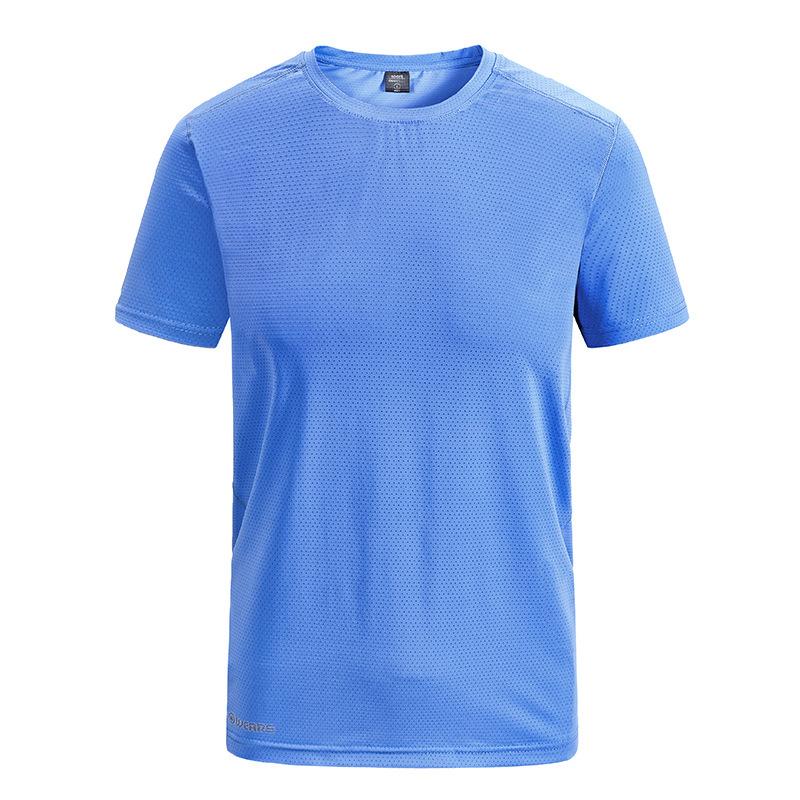 Summer Men's  Outdoor Running Fitness Quick Dry Sports T-shirt  Casual Short Sleeve Gym Tops