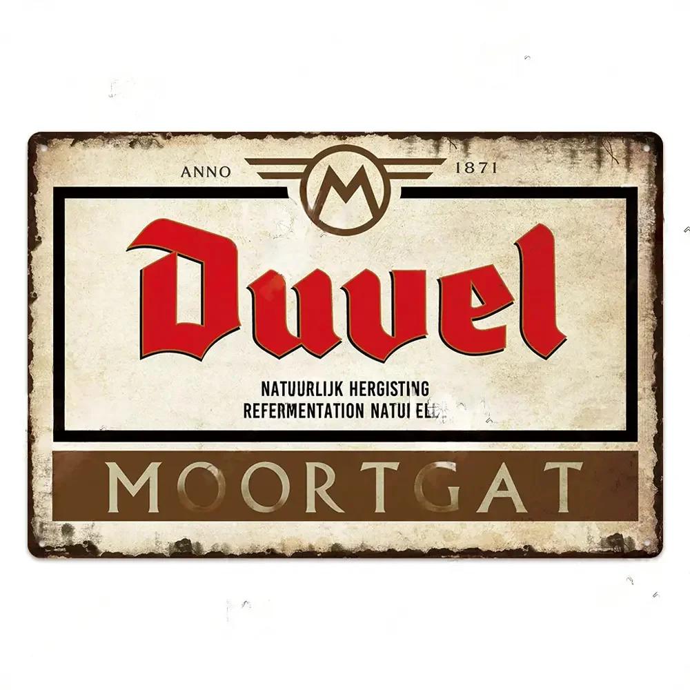 Retro Belgium Beer Brand Poster Vintage Sign Metal Sign Decorative Plaque for Room Bar Pub Man Cave Club Wall Decoration