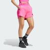 Adidas Z.N.E. Collection Logo Tape Elastic Waist Loose Casual Shorts Women Bottoms Pink IN5148