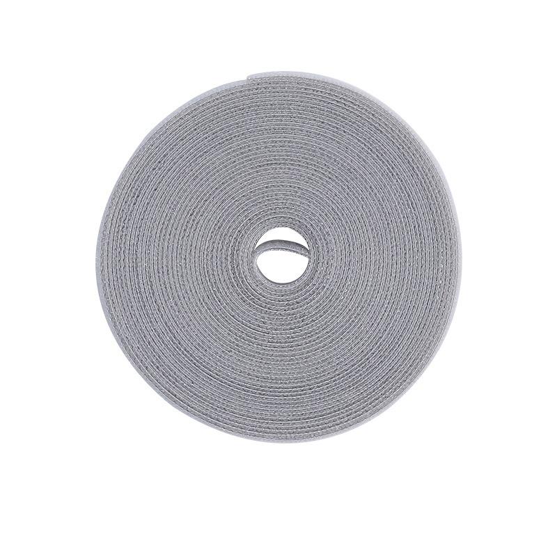 

1pc 5m/196.85in Cable Order Reusable Cable Organizer Desk Wire Winder Cable Tie Organizer Data Line Protection Storage Gadget 1.2cmx5m сірий